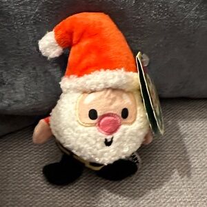 Bark Saucy Claus Plush Toy with Orange Hat